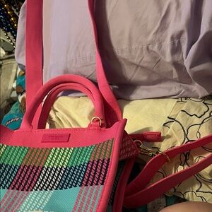 Kate Spade Vibrant Pink and Multicolor Tote